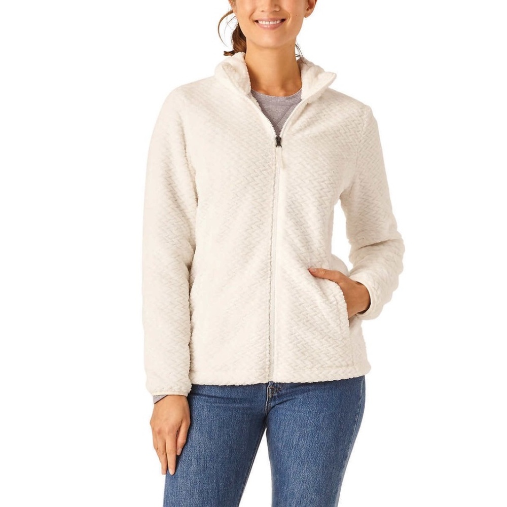 NWT Free2B Ladies' Butter Pile Fleece Jacket, Size M